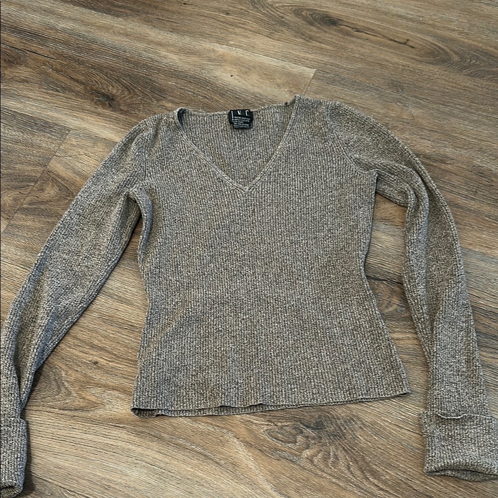 INC Gray Knit Sweater